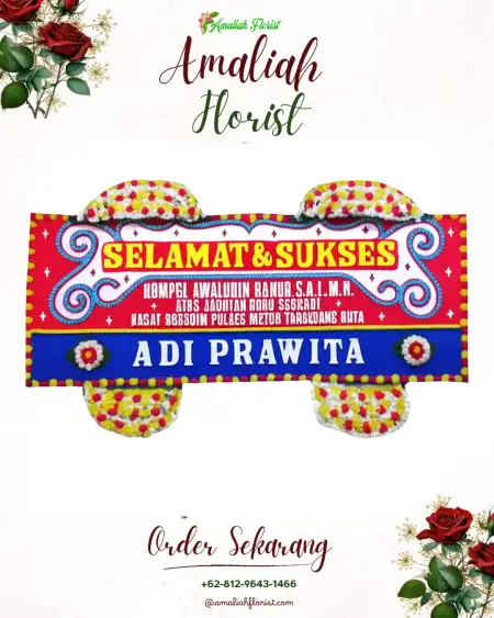 Papan Bunga Ucapan Selamat Inamosol